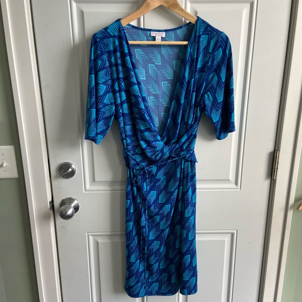 A Pea In The Pod Faux Wrap Maternity Dress